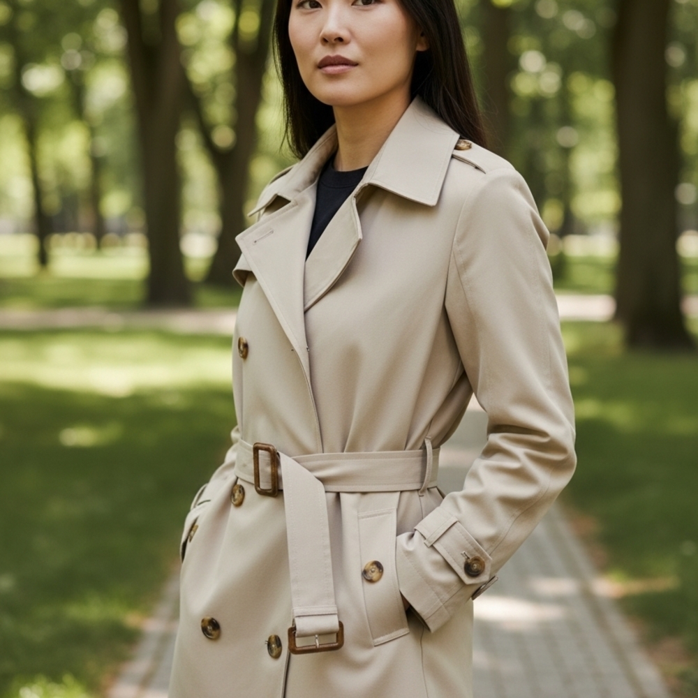 NWOT Classic Tan Trench Coat